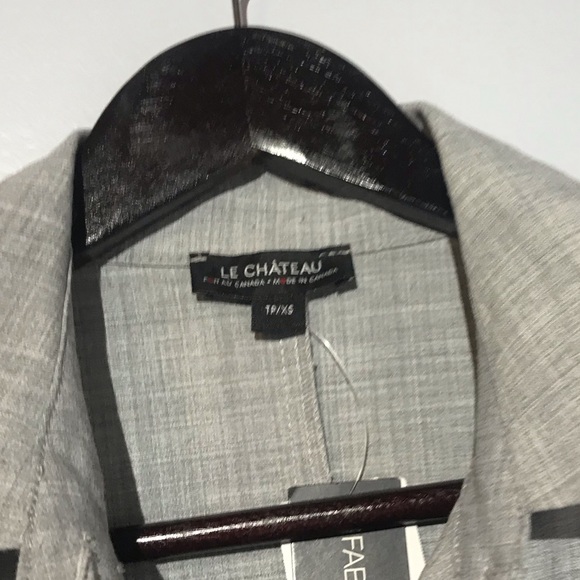 👗Le Chateau NWT Dress Sleeveless Dress Gray XS - Picture 4 of 12